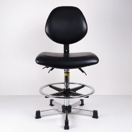ความสูงของเก้าอี้สูง ESD เก้าอี้ทำงานรองรับการปรับความเอียงของหลังและที่นั่ง