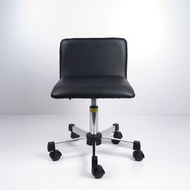 ประเทศจีน เก้าอี้ไวนิลหุ้มไวนิลสีดำ ESD ที่ใช้ในอุตสาหกรรมอิเล็กทรอนิกส์ โรงงาน