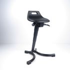 เก้าอี้ป้องกันไฟฟ้าสถิตย์โต๊ะสตูลเท้าคงพยุงพื้นผิว PU Bubbling สีดำ ผู้ผลิต