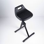 เก้าอี้นั่งทำงานสีดำโพลียูรีเทนสตูลก้างปลาเก้าอี้รองรับเท้าคงที่ ผู้ผลิต