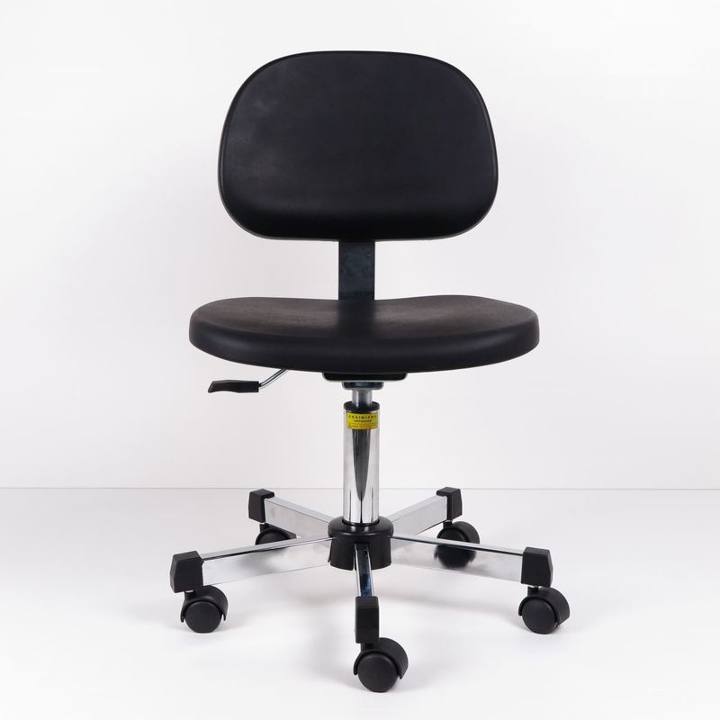 เก้าอี้แล็บออกแบบตามหลักสรีรศาสตร์ความหนาแน่นสองชั้น 360 องศาเก้าอี้เซฟตี้ ESD แบบหมุนได้ ผู้ผลิต